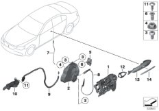 Привод двери/замок двери Пд