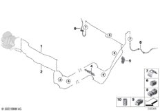 Трубопровод тормозного привода Зд