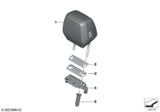 Подголовник переднего сиденья
