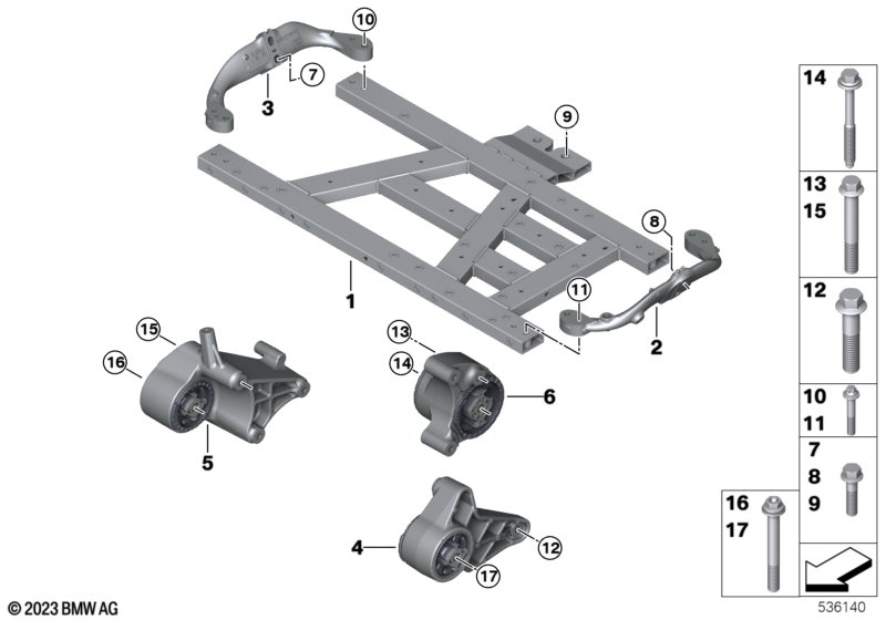 Подвеска электрического привода