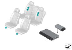 Блок управления модуля сиденья