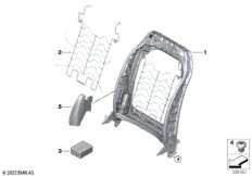 Каркас спинки переднего сиденья