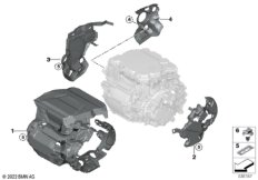 Звукоиз. кожух электромашины пер. моста
