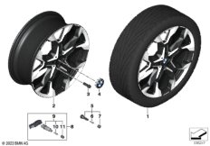 BMW л/с диск, Y-обр.спицы 874I - 21"