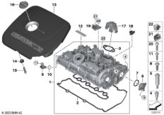 Крышка головки блока цилиндров/доп.эл.