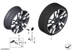 MINI л/с диск JCW спицы Flag 949 — 20"
