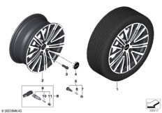 MINI л/с диск V-обр. спицы 833 — 17" SZ