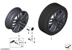 MINI л/с диск сдвоенные спицы 879 — 18"