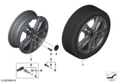 MINI л/с диск JCW сдв. спицы 1041 — 19"