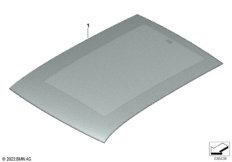 Стеклянная крышка панорамной крыши