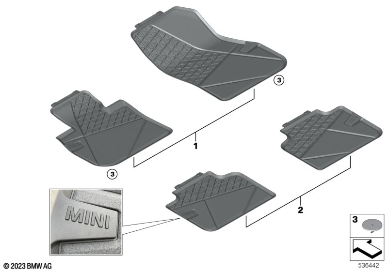 Всепогодные ножные коврики