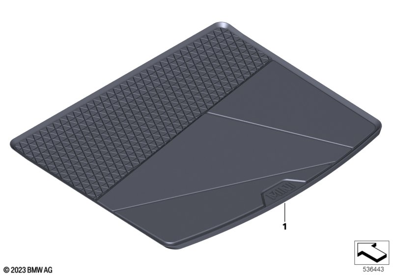 Фасонный коврик для багажника