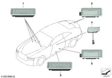 Различн.осветительные приборы салона