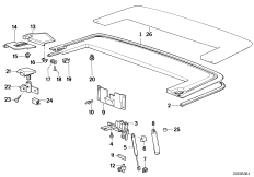 Крышка отделения для складного верха