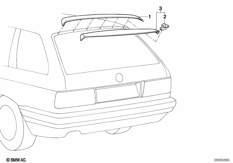 Детали заднего спойлера