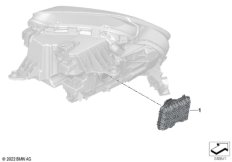 Детали электронного блока фары