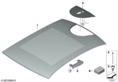 Стеклянная крышка панорамной крыши