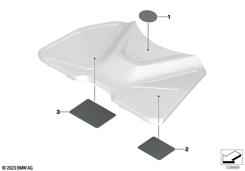 Предупреж. табличка снаружи багаж.отсека
