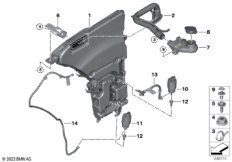 Детали бачка стеклоомывателя
