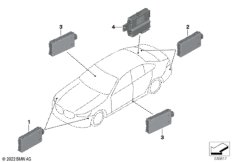 Радарный датчик / ЭБУ ближней зоны