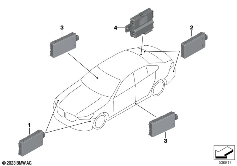 F70/G60/G90/G70/U10/G45/F96/F95G05N  Радиолокационный датчик ближн.диапазона