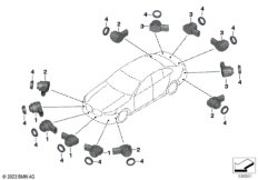 Сигнализация авар.сближен.при парк.(PDC)