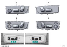 Выключатель регулировки полож.сиденья
