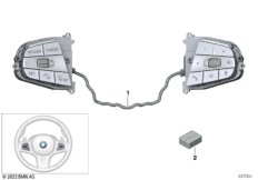 Переключатель на м/функц.рулевом колесе