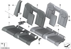 Набивка и обивка базового сиденья Зд