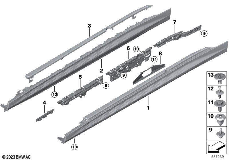 Накладка порог / арка колеса