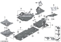 Облицовка днища кузова ICE/PHEV