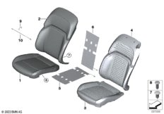 Сиденье Пд, набивка и обивка сид.пов.ком