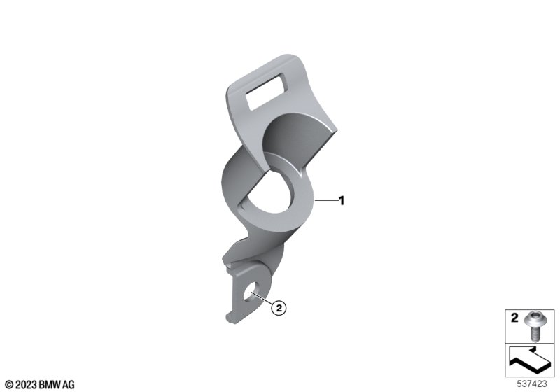 Крепление зарядного разъема USB