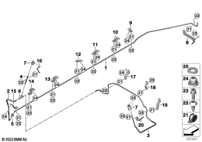 Огнетушитель в моторном отсеке