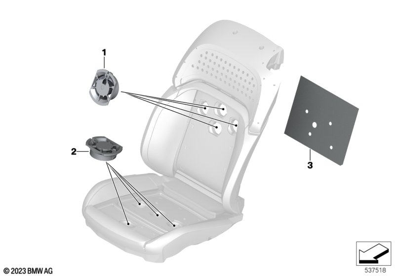 Сиденье Пд, э/оборудование и приводы