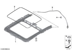Рама люка с подъемно-сдвижной крышкой