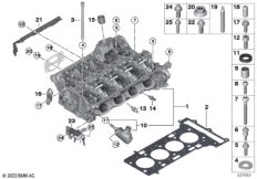 Головка блока цилиндров-доп.элементы