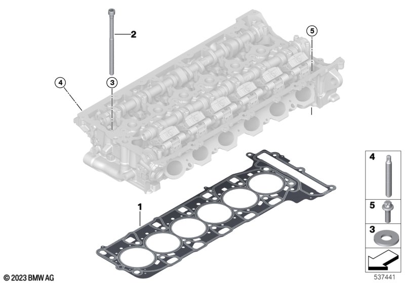 Головка блока цилиндров-доп.элементы