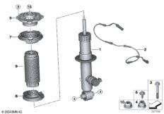 Амортизационная стойка сзади / VDC