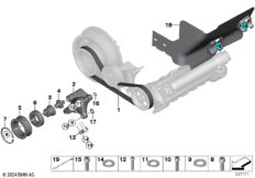 Ременный привод масляного насоса