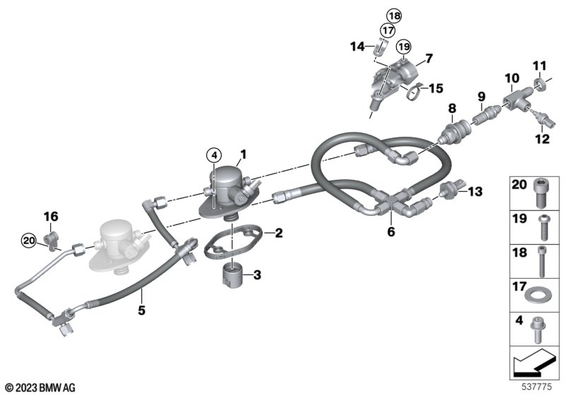 Насос высокого давления/трубопроводы