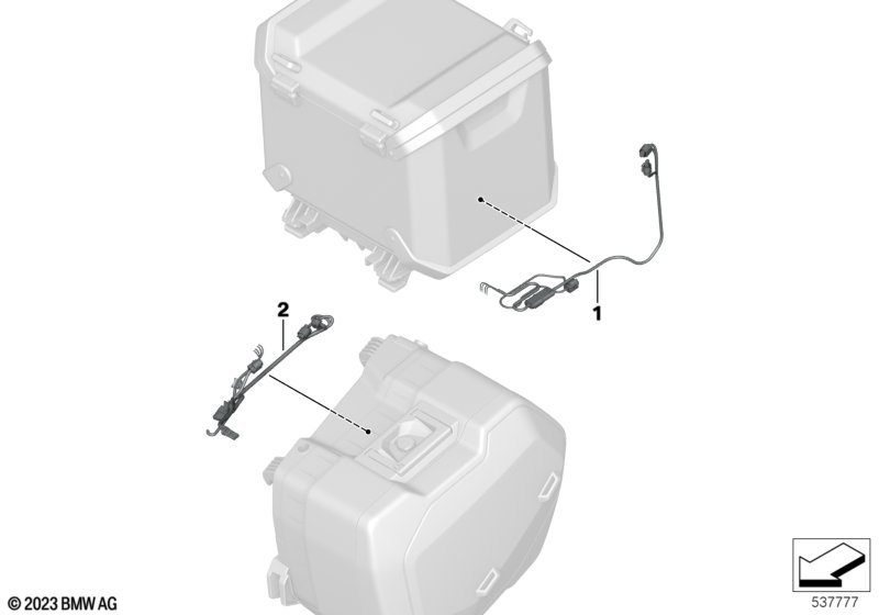Соединительный провод для кофра/топкейса