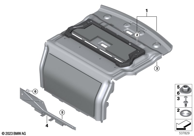 Облицовка перегородки багажн.отделения