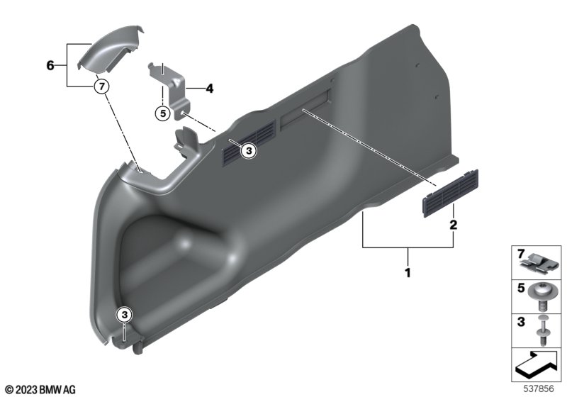 Обшивка багажного отделения Л