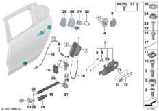 Система замков задней двери