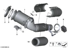 Катализатор рядом с двигателем