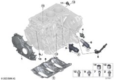 Блок цилиндров/дополнительные элементы
