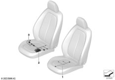 Пучок проводов сиденья с ручн.приводом