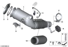 Катализатор рядом с двигателем