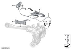 Датчик угловой ск-ти колеса/креп. детали
